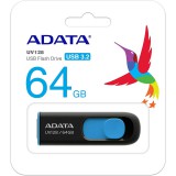 ADATA UV128 PENDRIVE 64GB USB 3.0 Fekete-Kék