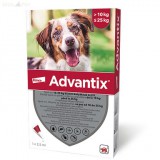 Advantix® 4 db spot on 10-25 kg közötti kutyáknak 4x2,5 ml