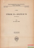Akadémiai Kiadó Dr. Loksa Imre - Pókok II. - Araneae II./3. füzet