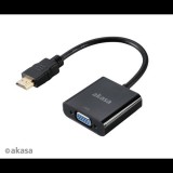 Akasa HDMI - VGA adapter (AK-CBHD15-20BK) (AK-CBHD15-20BK) - Átalakítók