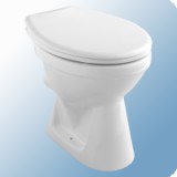 Alföldi Bázis 4031 00 01 fehér színű, hátsó kifolyású, mély öblítésű, padlóra szerelhető WC csésze