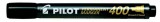 Alkoholos marker, 1,5-4 mm, vágott, PILOT Permanent Marker 400, fekete (PPM400FK)