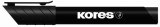 Alkoholos marker, 3-5 mm, kúpos, KORES K-Marker, fekete (IK20930)