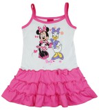 Andrea Kft. Disney Minnie és Daisy kacsa spagetti pántos fodros pamut ruha