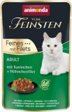 Animonda Vom Feinsten Feines mit Filets nyulas és csirkefilés macskaeledel alutasakban (18 x 85 g) 1.53kg