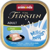 Animonda Vom Feinsten pulykahúsos macskaeledel tejes töltelékkel (16 x 100 g) 1.6kg