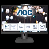 AOC IPS monitor 23.8" 24E1Q, 1920x1080, 16:9, 250cd/m2, 5ms, VGA/HDMI/Displayport, hangszóró (24E1Q) - Monitor