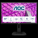 AOC MVA monitor 21.5" 22P1, 1920x1080, 16:9, 250cd/m2, 5ms, 60Hz, HDMI/DisplayPort/VGA/DVI/4xUSB, Pivot, hangszóró (22P1) - Monitor