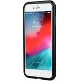Apple iPhone 11 Pro Max, Alumínium mágneses védőkeret, elő- és hátlapi védelem, Magnetic, átlátszó/fekete (85188) - Telefontok