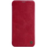 Apple iPhone 11 Pro Max, Oldalra nyíló tok, Nillkin Qin, piros (84841) - Telefontok
