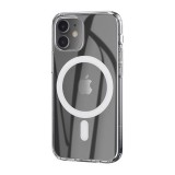 Apple iPhone 12 Mini, Szilikon tok, ultravékony, mágnes gyűrűvel, MagSafe töltővel kompatibilis, Hoco, átlátszó (RS103409) - Telefontok