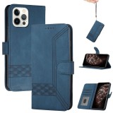 Apple iPhone 12 Pro Max, Oldalra nyíló tok, stand, kártyatartóval, kézpánttal, Wooze Illusion, kék (119657) - Telefontok