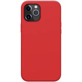 Apple iPhone 12 Pro Max, Szilikon tok, gumírozott, Nillkin Flex Pure, piros (93309) - Telefontok