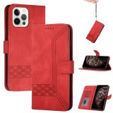 Apple iPhone 13 Mini, Oldalra nyíló tok, stand, kártyatartóval, kézpánttal, Wooze Illusion, piros (119134) - Telefontok