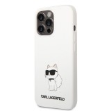 Apple iPhone 13 Pro KARL LAGERFELD KLHCP13LSNCHBCH Liquid Hátlap - Fehér