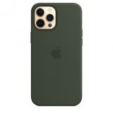 Apple MagSafe-rögzítésű iPhone 12 Pro Max szilikontok ciprusi zöld (mhlc3zm/a) (mhlc3zm/a) - Telefontok