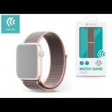 Apple Watch lyukacsos sport szíj - Devia Deluxe Series Sport3 Band - 38/40 mm - pink sand (ST326257) - Szíj