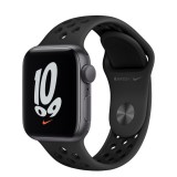 Apple Watch Nike SE (v2) GPS 40mm asztroszürke alumíniumtok, antracit-fekete Nike sportszíj (MKQ33HC/A) (MKQ33HC/A) - Okosóra