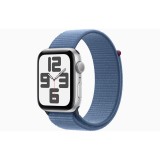 Apple Watch SE (2023) GPS 40mm ezüst alumíniumtok, télkék sportpánt