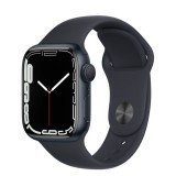 Apple Watch Series 7 GPS 41mm éjfekete aluminium tok, éjfekete sportszíj (MKMX3HC/A) (MKMX3HC/A) - Okosóra