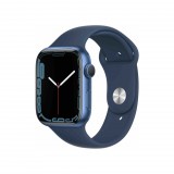 Apple Watch Series 7 GPS 45mm kék aluminium tok, mély indigókék sportszíj (MKN83HC/A) (MKN83HC/A) - Okosóra