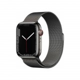 Apple Watch Series 7 GPS+Cellular 45mm grafitszínű rozsdamentes acél tok, grafitszínű milánói szíj (MKL33HC/A) (MKL33HC/A) - Okosóra