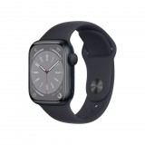 Apple Watch Series 8 GPS 41mm éjfekete alumínium tok, éjfekete sportszíj (MNP53CM/A) (MNP53CM/A) - Okosóra