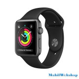 Apple Watch Series3 42mm Space Grey Aluminium Case with Black Sport Band