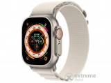 Apple Watch Ultra Cellular, 49mm, Titántok, Csillagfény alpesi pánt, S