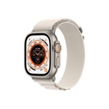 Apple Watch Ultra GPS + Cellular 49mm titántok, csillagfény alpesi pánt  (M) (MQFR3CM/A) (MQFR3CM/A) - Okosóra
