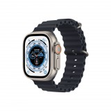 Apple Watch Ultra GPS + Cellular 49mm titántok, éjfekete óceán szíj (MQFK3CM/A) (MQFK3CM/A) - Okosóra