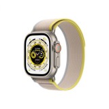 Apple Watch Ultra GPS + Cellular 49mm titántok, sárga-bézs terep pánt (M/L) (MQFU3CM/A) (MQFU3CM/A) - Okosóra
