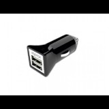 Approx appUSBCAR31B Szivargyújtós/ autós töltő 2 x USB2.0 fekete (appUSBCAR31B) - Autós Töltők