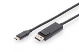 Assmann Digitus AK-300333-020-S video átalakító kábel 2 M USB C-típus DisplayPort Fekete