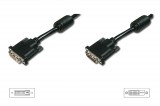 Assmann DVI extension cable, DVI-D (Dual Link) (24+1), 2x ferrit 5m Black AK-320200-050-S