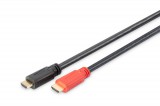 Assmann HDMI High Speed connection cable, type A, w/ amp. 40m Black AK-330105-400-S
