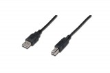 Assmann USB connection cable, type A - B 3m Black AK-300102-030-S