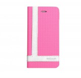 Astrum MC570 TEE PRO mágneszáras Apple iPhone 6/6S könyvtok pink-fehér
