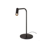 Asztali lámpa, 39,3cm magas, fekete, 3000K melegfehér, 330 lm, CRI 80, 40°, SLV Karpo 1001461