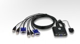 Aten kvm switch 2pc usb + kábel (cs22u)