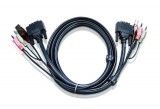 ATEN USB DVI-D Single Link KVM Cable 5m Black 2L-7D05U