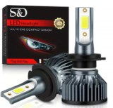 Autó LED fényszóró szett H4, V6 (14044)