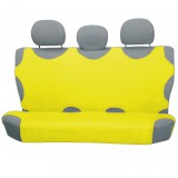 Autófejlesztés Trikóhuzat bolyhos pamut hátsó ülésre sárga