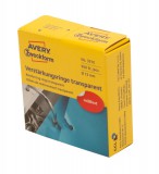 Avery Zweckform No. 3510 átlátszó, 13 mm átmérőjű, tekercses öntapadó lyukerősítő gyűrű, adagoló dobozban - doboz tartalma: 1 tekercs, 500 darab lyukerősítő gyűrű