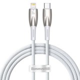 Baseus Glimmer Series USB-C - Lightning kábel 1m fehér (CADH000002) (CADH000002) - Adatkábel