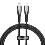 Baseus Glimmer Series USB-C - Lightning kábel 1m fekete (CADH000001) (CADH000001) - Adatkábel