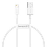 Baseus Type-USB - Lightning Superior Series Gyors töltés, Adatkábel, PD 20W 0.25m, fehér (CATLYS-02)