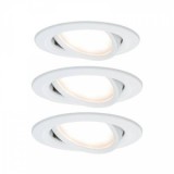 Beépíthető lámpa 3 részes készlet LED LED 19.5 W Paulmann 93449 Nova Fehér (matt)