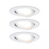 Beépíthető lámpa 3 részes készlet LED LED 19.5 W Paulmann 93485 Nova Fehér (matt)