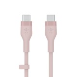 Belkin BOOST CHARGE Flex USB-C - USB-C kábel 1m pink (CAB009bt1MPK) (CAB009bt1MPK) - Adatkábel
